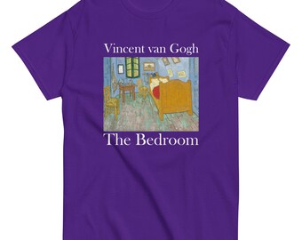 Van Gogh – Das Schlafzimmer – Klassisches Herren-T-Shirt – Postimpressionistisches tragbares Kunst-T-Shirt – Geschenk für Kunstliebhaber