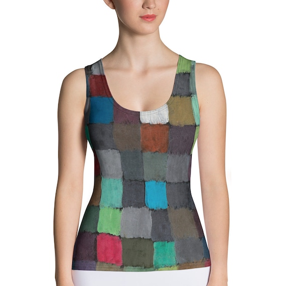 Sublimation Cut & Sew Tank Top  Paul Klee  May Picture - Aesthetic Inspired Fashion Vintage Art Print Gift for Art Lover