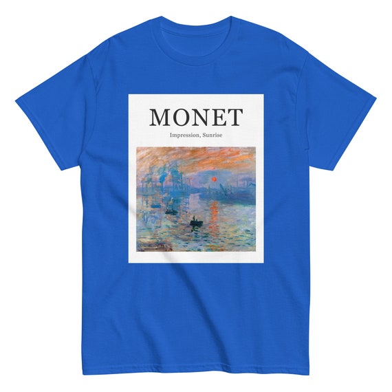 Monet Sunrise Men's classic tee - Aesthetic Inspired Fashion Vintage Art Print Gift for Art Lover