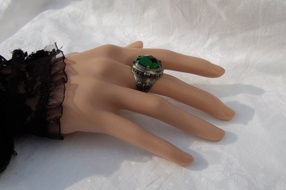 Restyle anillo Locket veneno anillo Poison Gothic nugoth pentagrama compartimento secreto bruja
