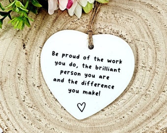 Be Proud of the Work You Do | Thank You Gift | Leaving Gift | New Job Gift | Coworker Gift | Christmas | Secret Santa