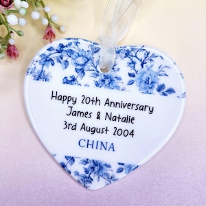 Regalo per il 20° anniversario, regalo personalizzato, anniversario di matrimonio in Cina, regalo di anniversario, 20° anniversario, regalo per la moglie, regalo per la coppia