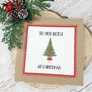 A entrambi a Natale / A una coppia speciale / Cartoline fatte a mano / Cartolina di Natale / A entrambi / Auguro a entrambi un buon Natale