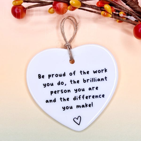 Be Proud of the Work You Do | Thank You Gift | Leaving Gift | New Job Gift | Coworker Gift | Christmas | Secret Santa