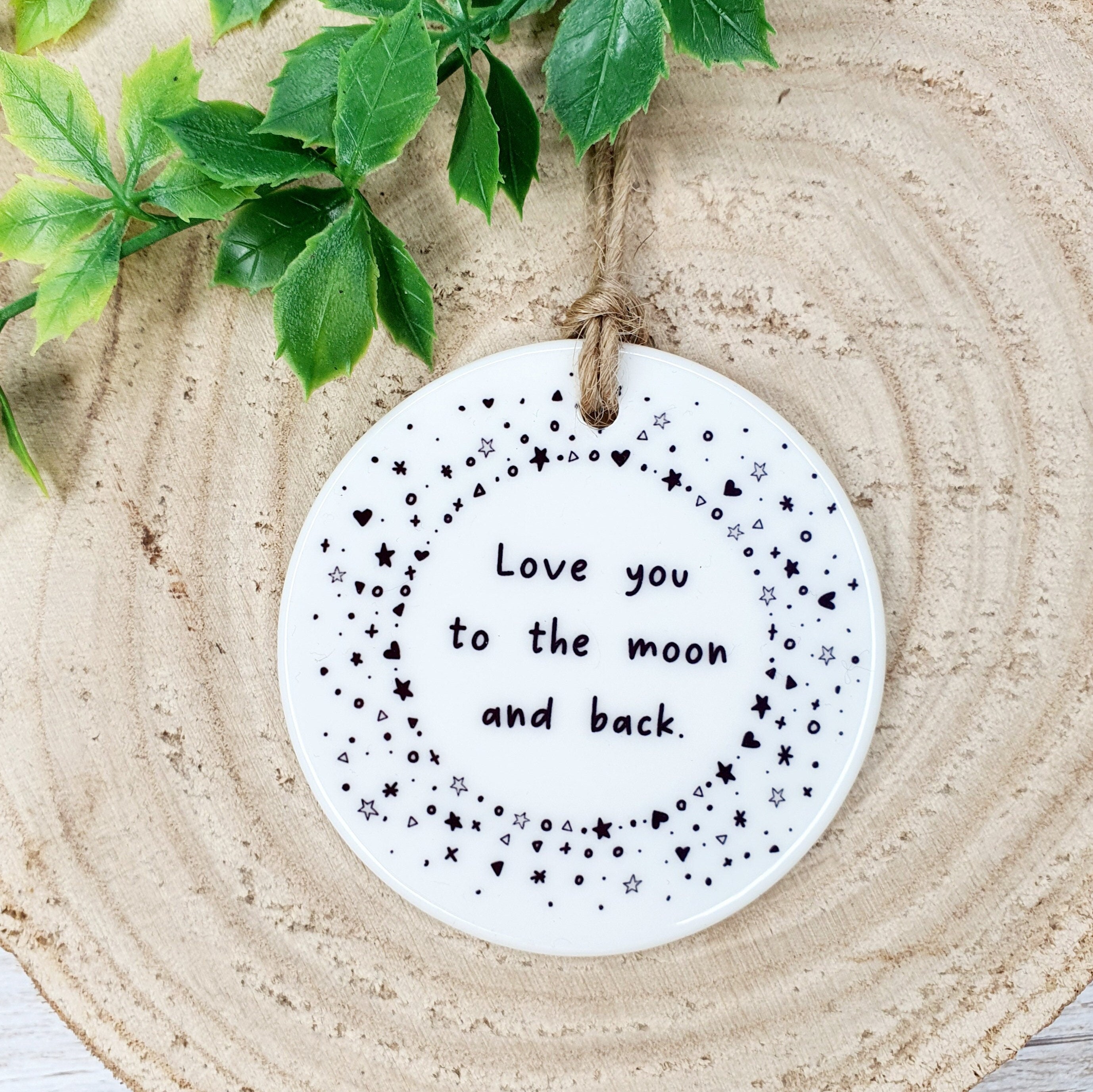 I Love You to the Moon and Back Ornament -  UK