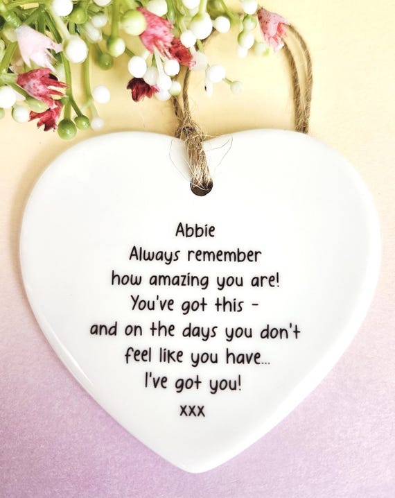 You Are Amazing, You Got This, Personalised, Ceramic Ornament, Encouragement Gift, Thinking Of You, Friend Gift, Best Friend, Gift For Her