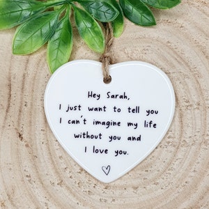 Love Quotes I Love You Personalised Gift Valentines Day Gift For Her Anniversary Gift image 1