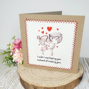 J'aurais aimé t'embrasser au lieu de te manquer | Tu me manques carte | Saint-Valentin | Carte de Saint Valentin | Interurbains | Tu me manques