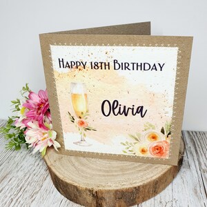 Tarjeta de Feliz Cumpleaños 18 / Tarjeta de Cumpleaños 18 / Tarjetas Hechas a Mano / Feliz 18 Cumpleaños / 18 Hoy / Tarjeta de Cumpleaños Personalizada