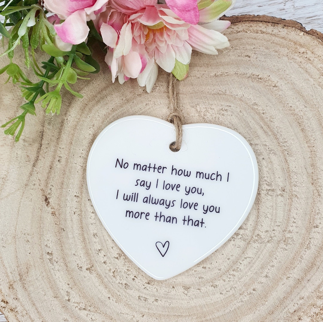 I Love You | Ceramic Ornament | Gift for Her | Gift for Girlfriend