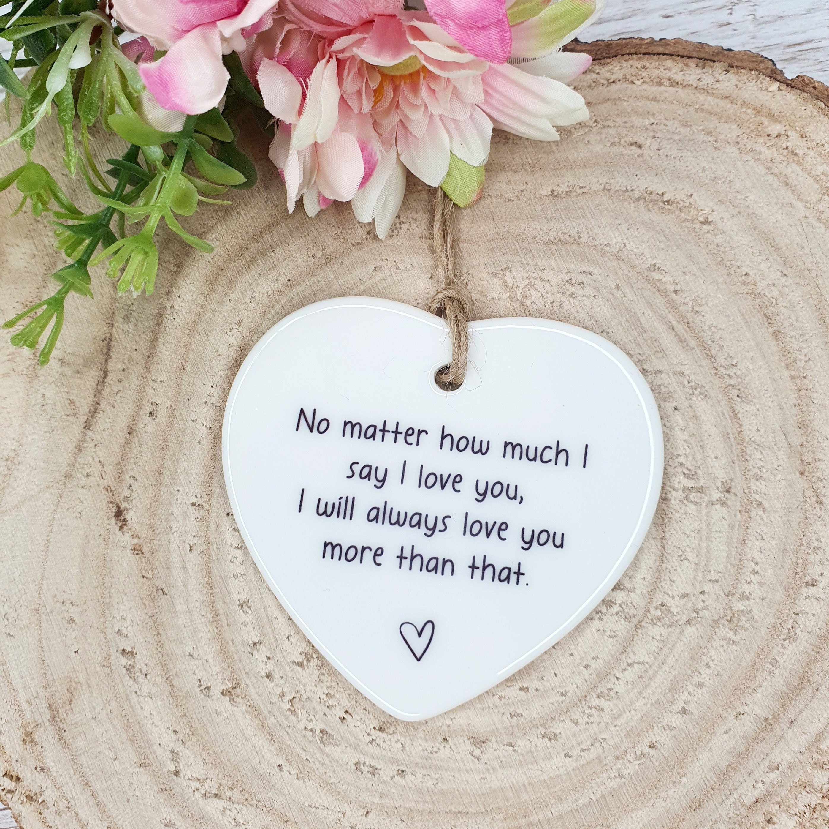 12” MARIA TAYLOR - I LOVE YOU ALWAYSラバーズ I Love You | Ceramic Ornament | Gift for Her | Gift for Girlfriend