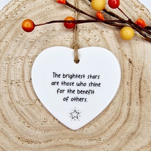The Brightest Stars, Ornament, Thank You For All That You Do, Thank You Gift, Appreciation Gift, Nurse Gift, Friend Gift, Christmas Gift