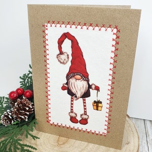 Gnome Christmas Cards | Handmade | Christmas Cards | Santa Gnome | Christmas Gnomes | Gnomes