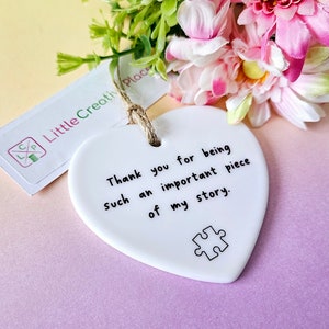 Thank You for Being Such An Important Piece Of My Story Thank You Gift Teacher Leaving Gift Nurse Gift image 2