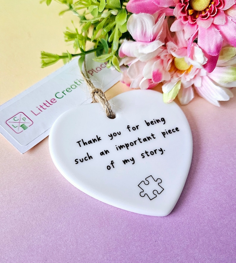 Thank You for Being Such An Important Piece Of My Story Thank You Gift Teacher Leaving Gift Nurse Gift image 2