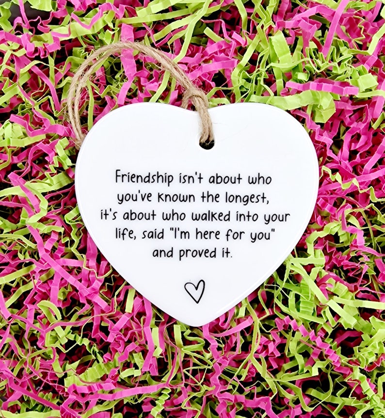 Friendship Isn't About Who You've Known The Longest, Friend Gift, Gift For Friend, Gift For Her, Birthday Gift, Christmas, Thank You Gift image 3