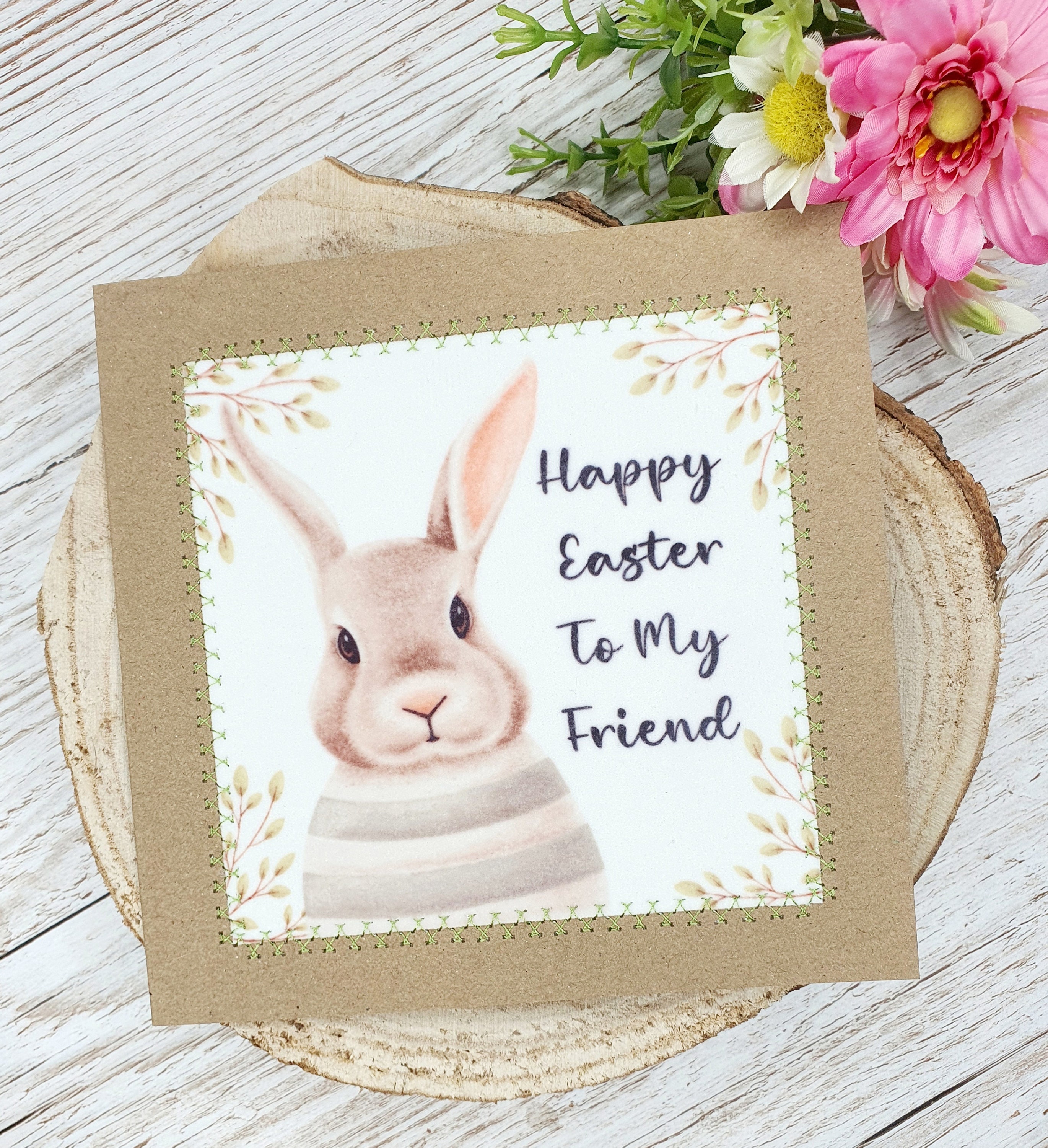 Hallmark Easter Greeting Cards (Smiling Bunny), Pack Of 6