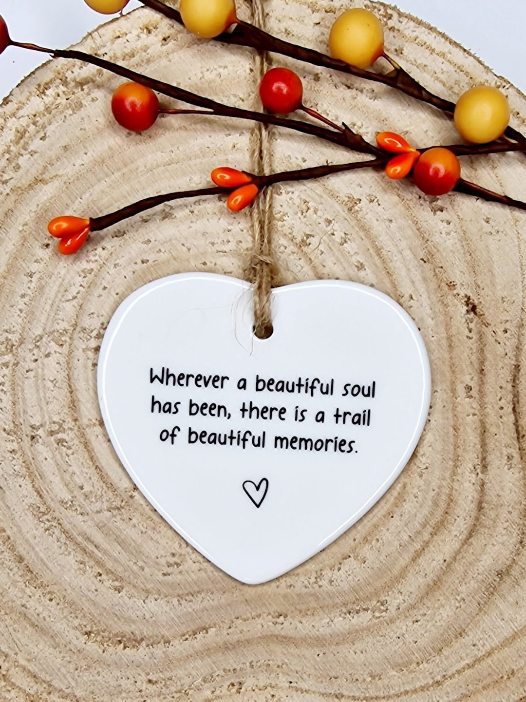 Wherever A Beautiful Soul Has Been, Ceramic, Sympathy Gift, Bereavement