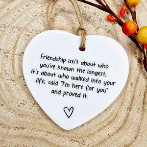 Friendship Isn't About Who You've Known The Longest, Friend Gift, Gift For Friend, Gift For Her, Birthday Gift, Christmas, Thank You Gift