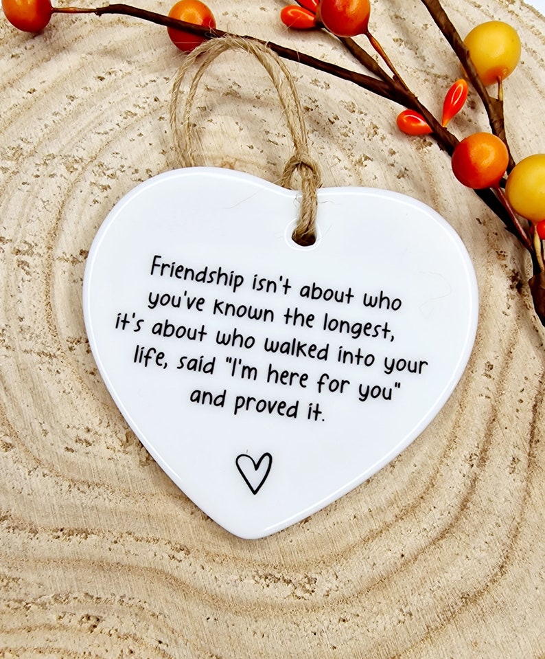 Friendship Isn't About Who You've Known The Longest, Friend Gift, Gift For Friend, Gift For Her, Birthday Gift, Christmas, Thank You Gift image 1