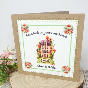 Buona fortuna per la tua nuova casa / Biglietto d'auguri / Biglietto Nuova Casa / Personalizzato / Prima Casa / Biglietto Trasloco / Fatto a mano / Congratulazioni