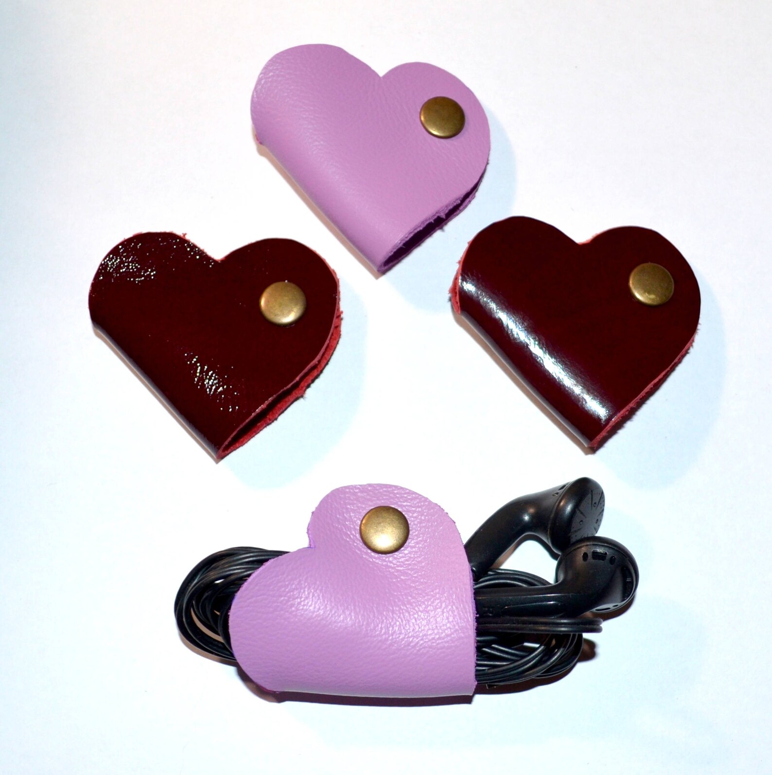 Tech organizer heart cable cord organize tech accessory earbud Etsy