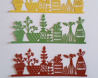 Potted Plants Die Cuts