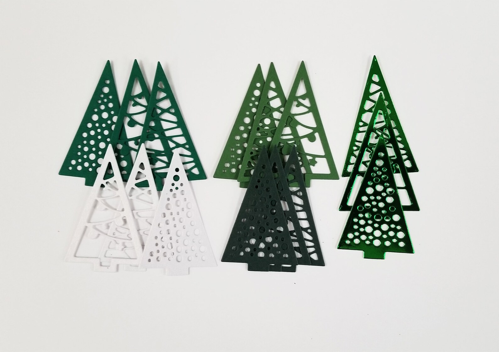 Modern Christmas Tree Die Cuts Etsy
