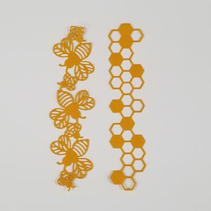 Bee and Honeycomb Border Die Cut