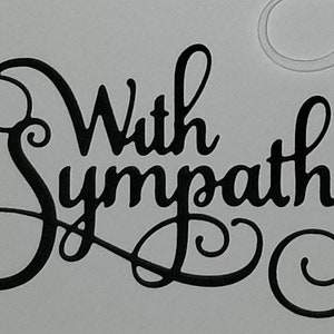 With Sympathy #2 Die Cuts