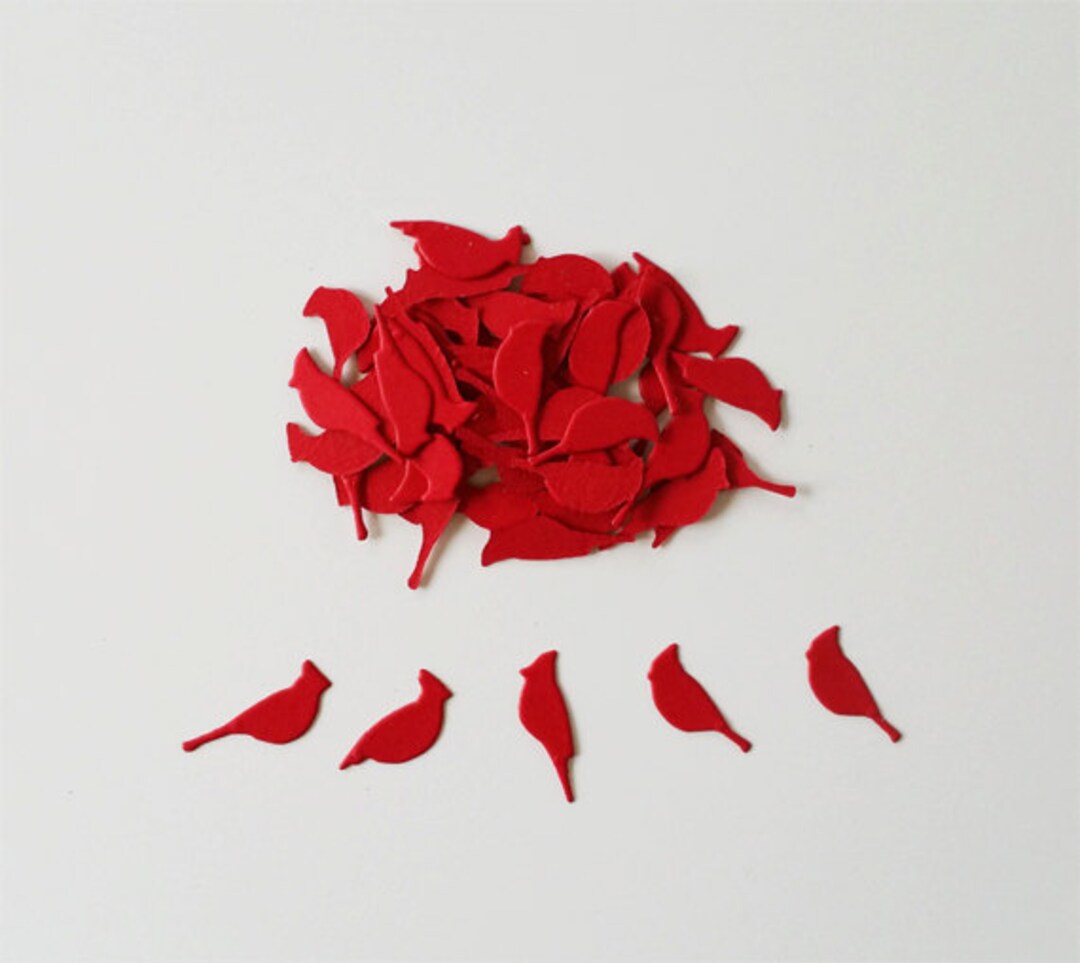Cheery Cardinal Die Cut Birds - Etsy
