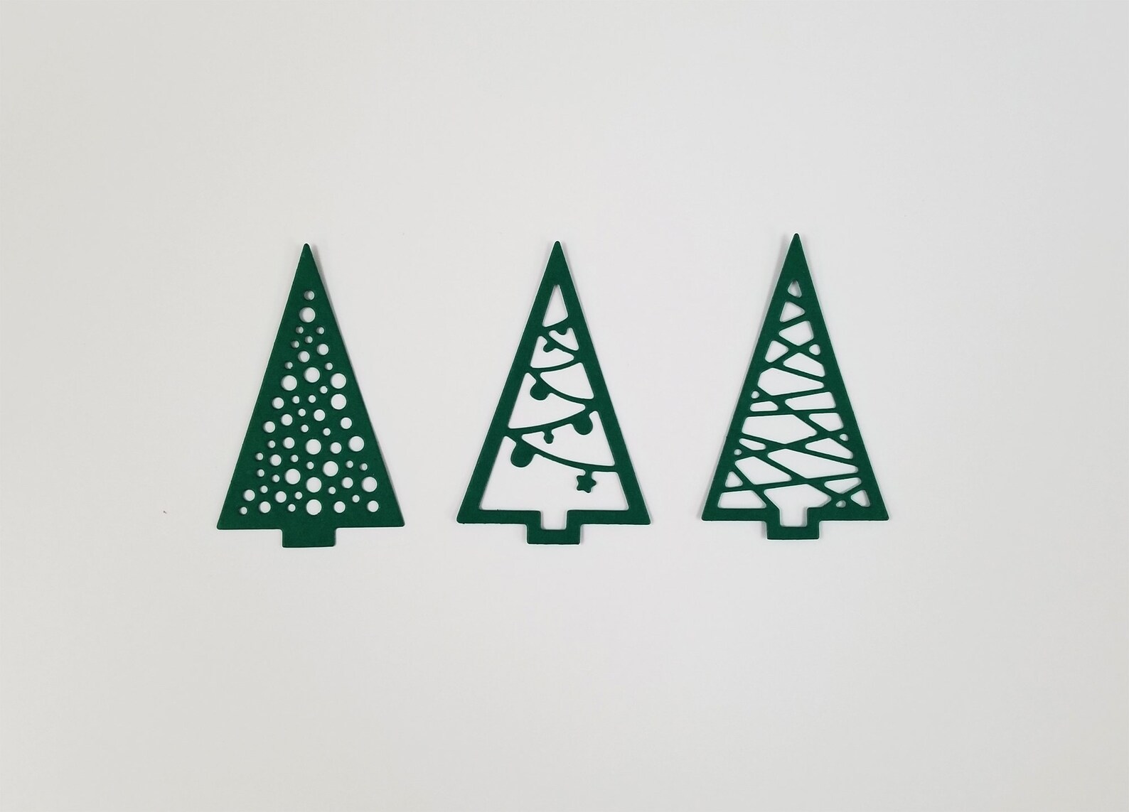 Modern Christmas Tree Die Cuts Etsy