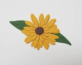 Daisy with Leaves Die Cuts