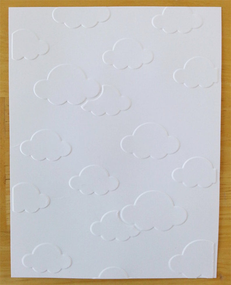 Embossed Card Stock Sheets or CardsEnvelopes Cloudy Sky