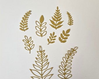 Leaves and Fern Die Cuts