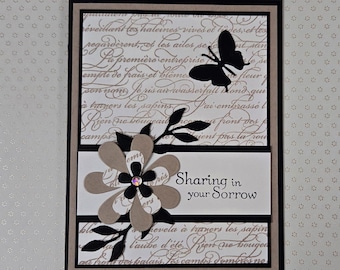 Sympathy Script DIY 6 Trifold Floral Card Kit, Birthday Wishes, Deepest Sympathy ...