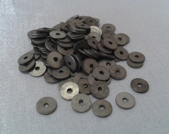 30pcs Antique Gold Tone Small Spacer Washer Flat Round Bead Bali Bohème M....