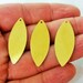 20 Pcs Raw Brass 14 x 35 mm Oval 1 Hole Findings - 25 Gauge