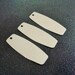 25 Pcs Silver Tone Color 10 x 27 mm Rectangular 1 Hole Stamping Tag Blanks