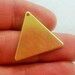 18 Gauge - 6 Pcs Raw Brass 25 x 25 x 25 mm Geometric Triangle Form Findings - 1 Holes -18 Gauge - Thickness 1 mm
