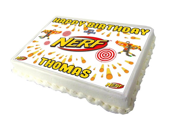 Nerf Birthday Cake Topper Avec N Importe Quel Nom Etsy Nerf Birthday Cake Topper Avec N Importe Quel Nom Etsy