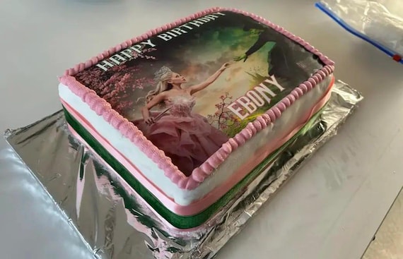 Wicked The Movie Personalised Birthday Cake Topper – Any Name & Age - View #3