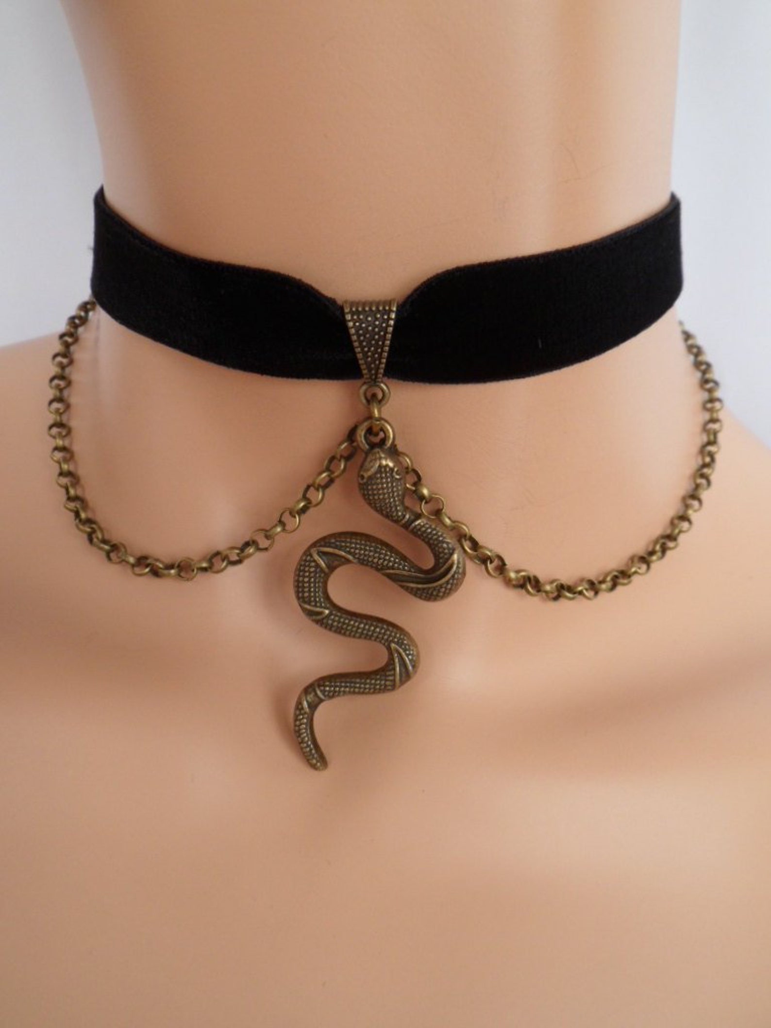 Колье чокер Snake Chain