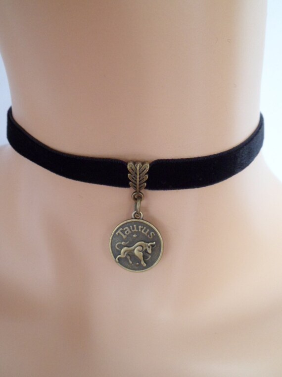 Black Velvet Choker Taurus Choker 