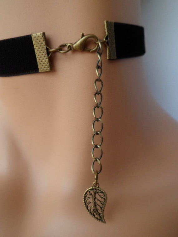 Bronze Heart Choker, Bronze Heart Earrings, Bronze Jewellery for Women,  Gift Set for Her, Bronze Choker, Bronze Jewelry 