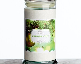 Christmas Tree Soy Ring Candle