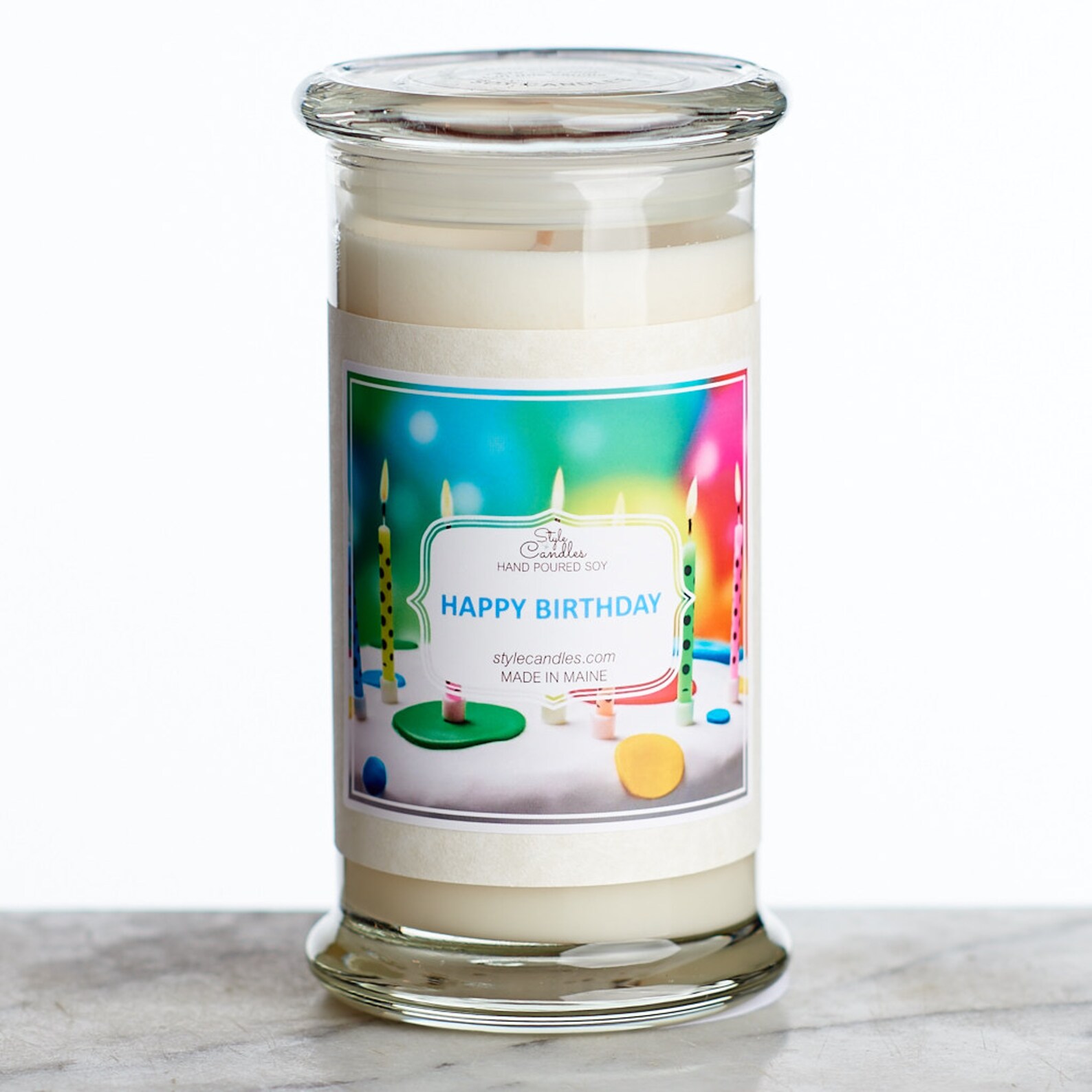 3 Wick Happy Birthday Soy Candle