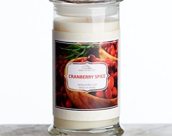 Cranberry Spice Soy Ring Candle