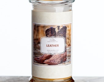 Leather Soy Ring Candle