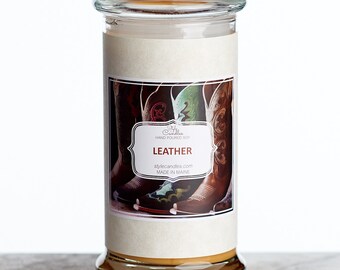 Leather Soy Ring Candle